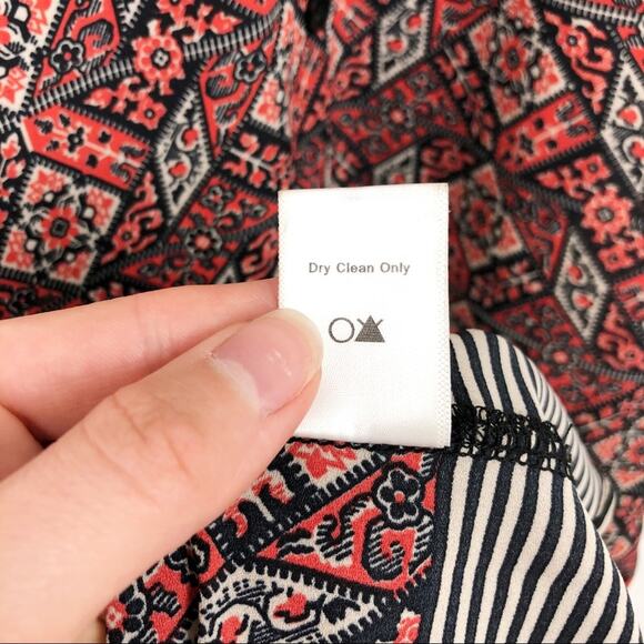 ASTR Geometric Maxi Dress Red Black S - Picture 6 of 7